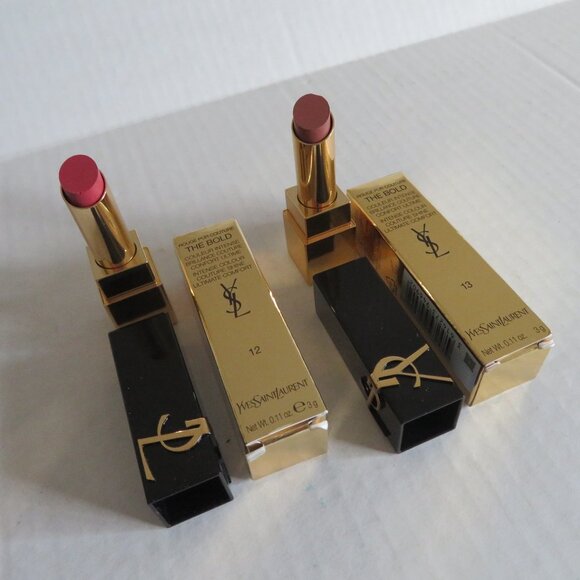Yves Saint Laurent Other - YSL - THE BOLD HIGH PIGMENT LIPSTICK Set of 2, 12-Nu Incongru & 13-Nude Era-NWT